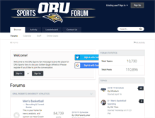 Tablet Screenshot of forum.orusports.com